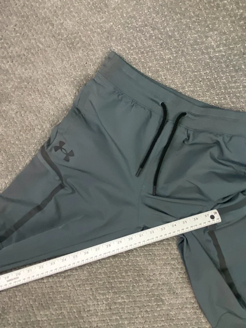 Under Armour Pants Mens Small Gray Sportstyle Elite Cargo Joggers Gym Running UA - Picture 12 of 13